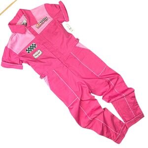 Beach Riot Womens Raceway Jumpsuit Pink Racing‎ Club Coverall Small NWT Pasun